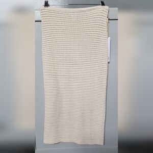 House of Harlow 1960 Beige Knit Pencil Skirt
